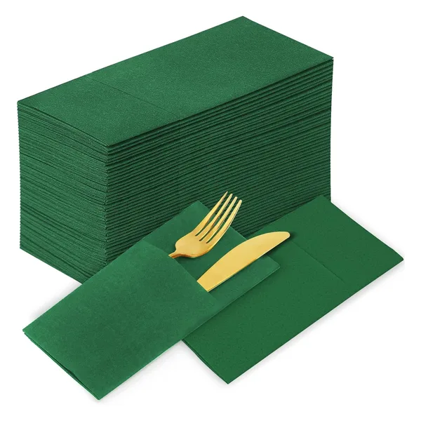 Airlaid cutlery pouch napkins, 4 shades, view 2