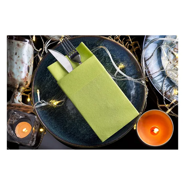 Airlaid cutlery pouch napkins, 4 shades, view 4