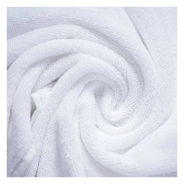 Bath towel 70×140, cotton 500 gsm, dobby border, white, view 4