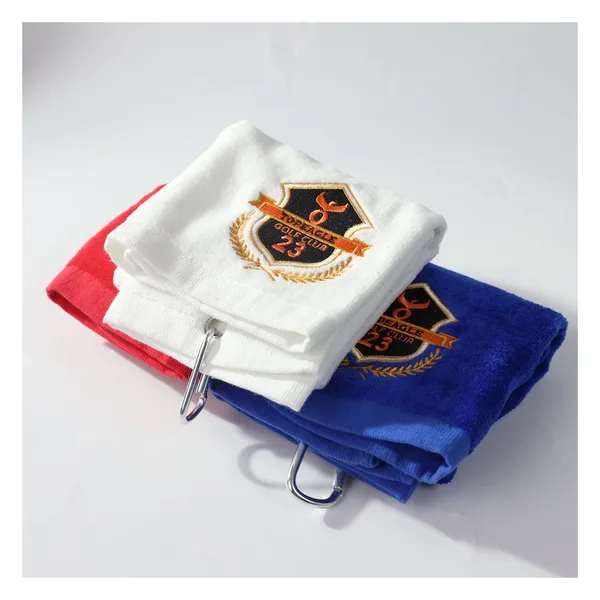 Cotton embroidered golf towel 40×60, 450 gsm, view 2