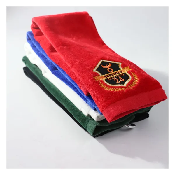 Cotton embroidered golf towel 40×60, 450 gsm