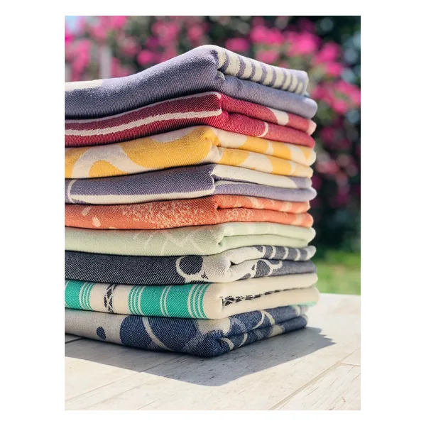 Cotton Turkish towel 80×160, checked weave