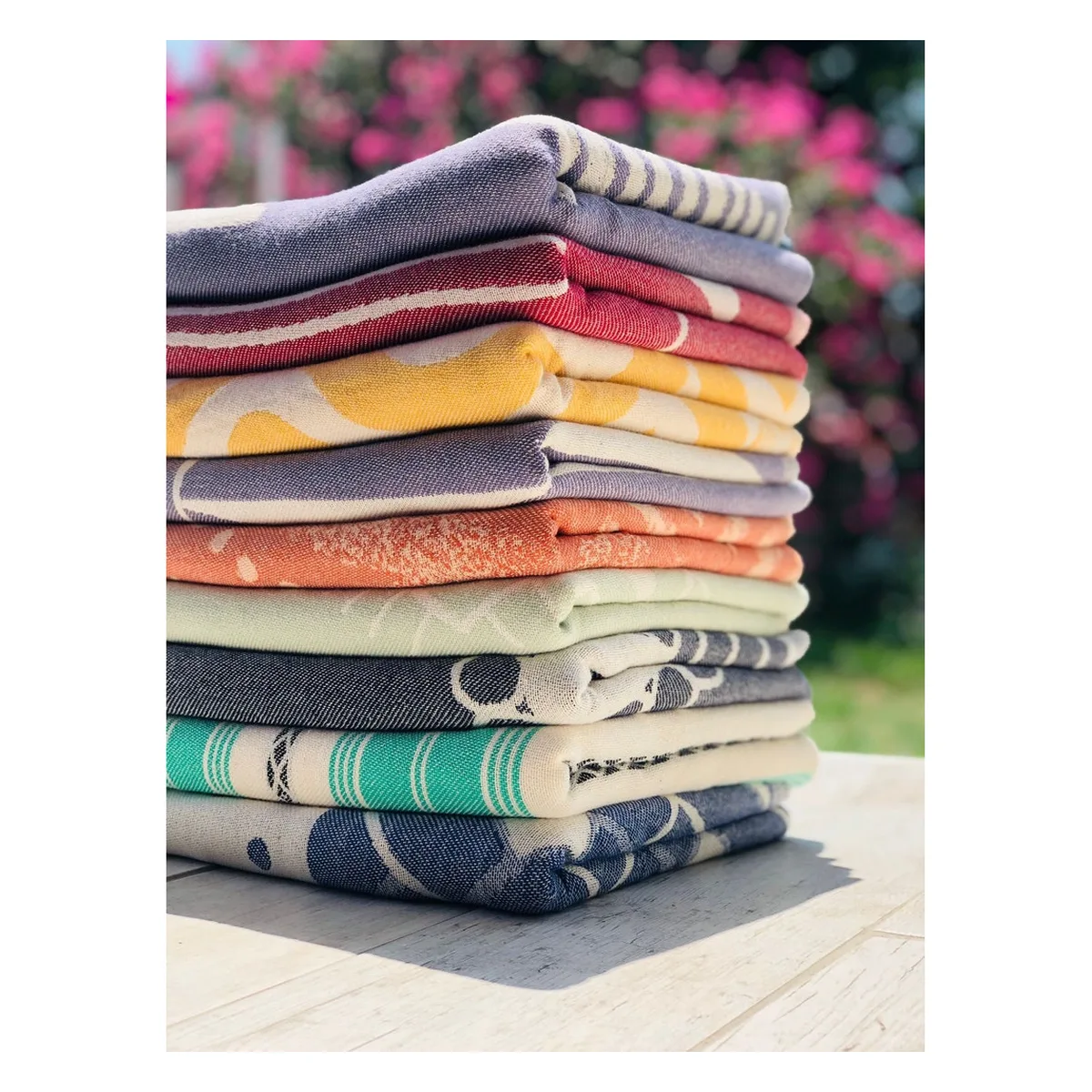 Cotton Turkish towel 80×160, checked weave
