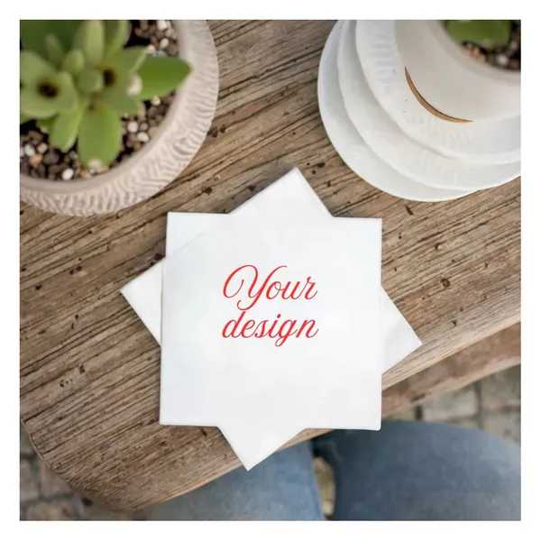 FSC printed napkins 25×25, 1/4 fold, from 600 units, view 4