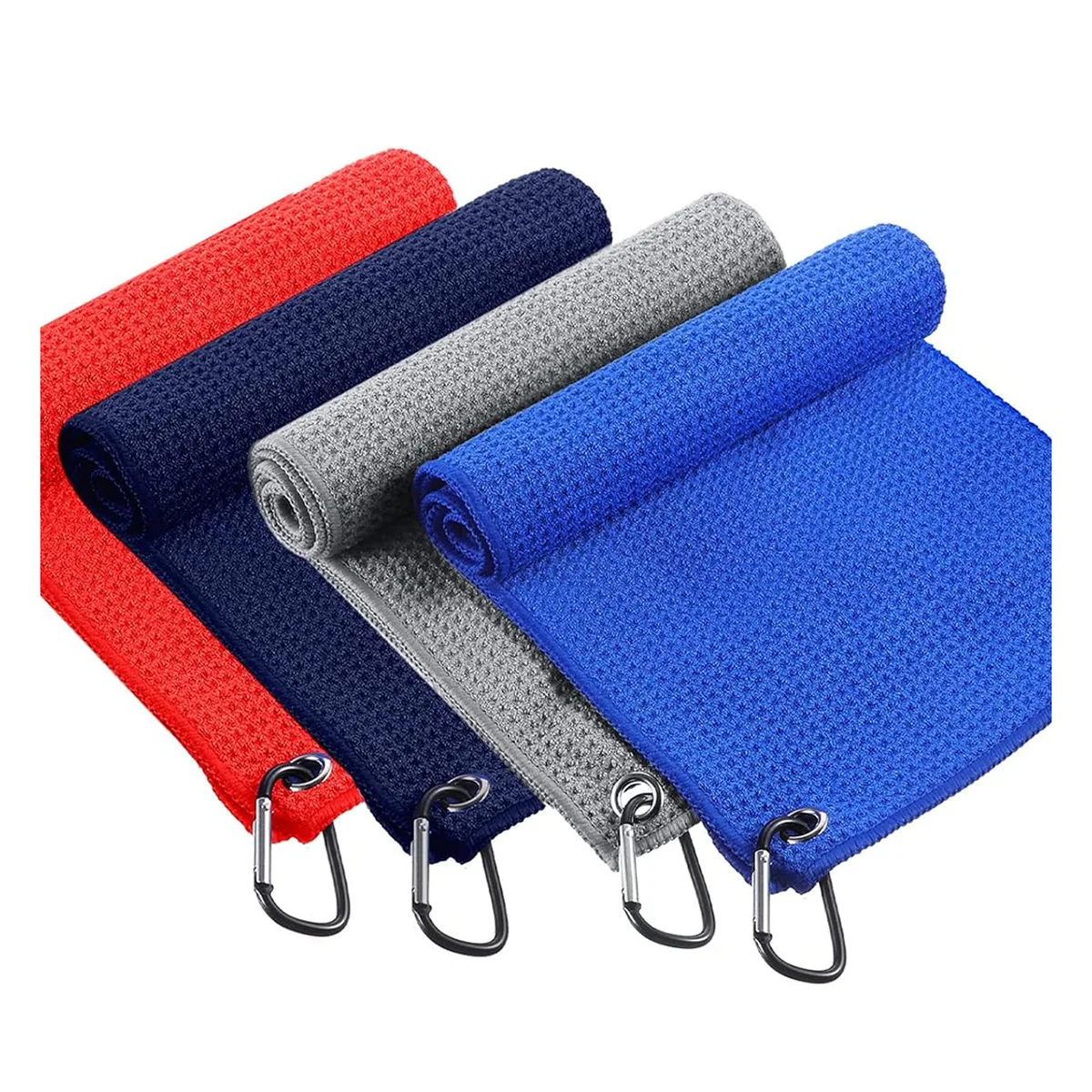 Grommet and hook golf towel, 400 gsm, 10 colors