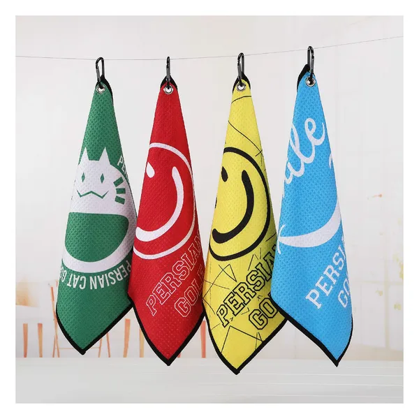 Hook-and-loop waffle golf towel 35×75, 11 colors, view 3