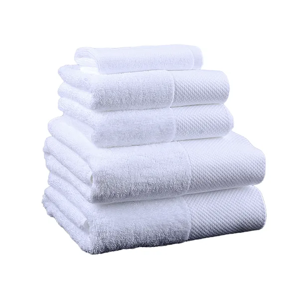 Hotel bath towel 70×140, combed cotton 500 gsm, white, view 2