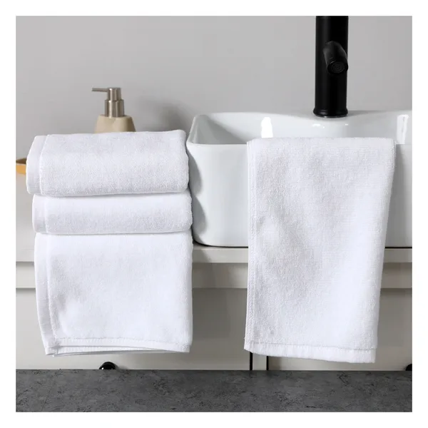 Hand towel 35×75, cotton 500 gsm, hotel white, view 4