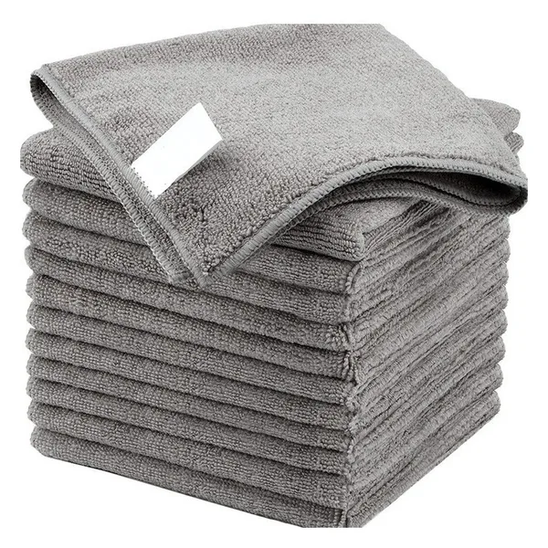 Microfiber kitchen scrub cloth, black or gray, view 2