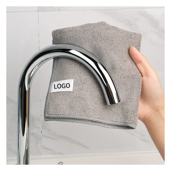 Microfiber kitchen scrub cloth, black or gray, view 3