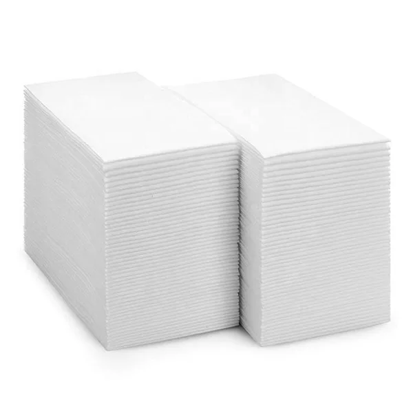 Linen-feel airlaid napkin 30×43, white