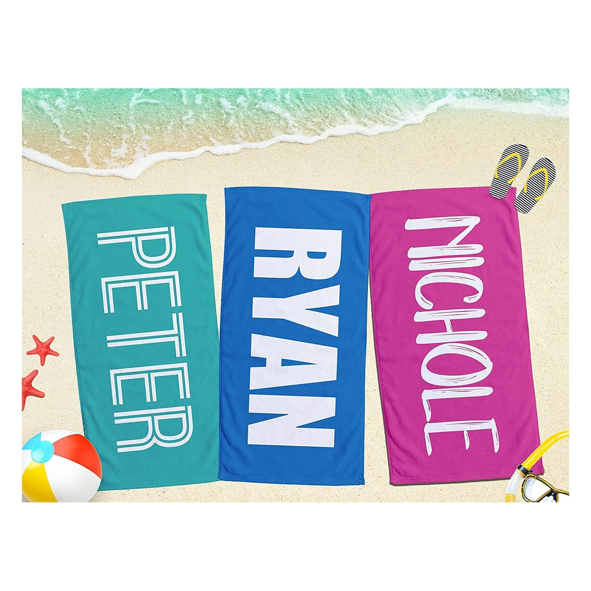 Microfiber beach towel 75×150, from 5 pieces