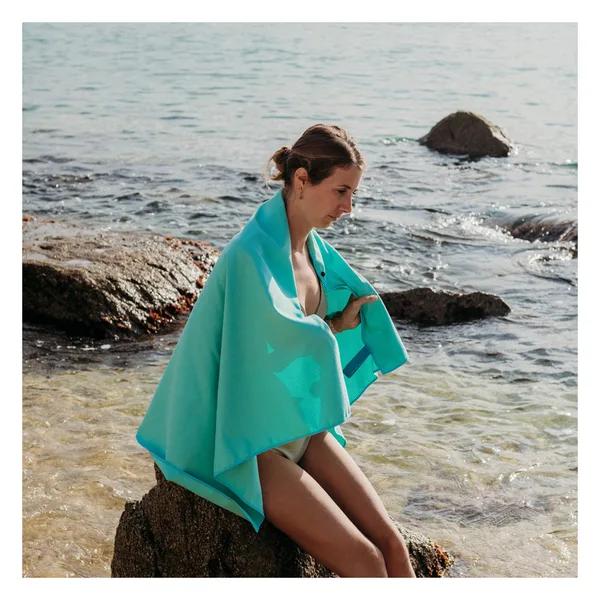 Microfiber beach towel set with mesh bag, 3 sizes