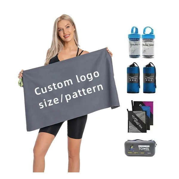 Microfiber gym towel 30×100, 300 gsm, view 2