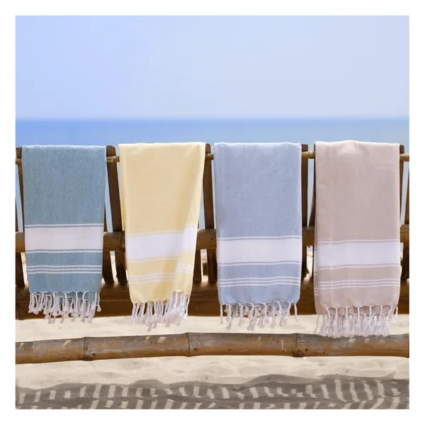 Multicolor cotton Turkish towel 100×180, 200 gsm, view 2
