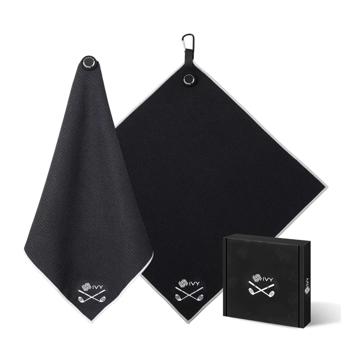 Printed microfiber golf towel 40×60, 380 gsm