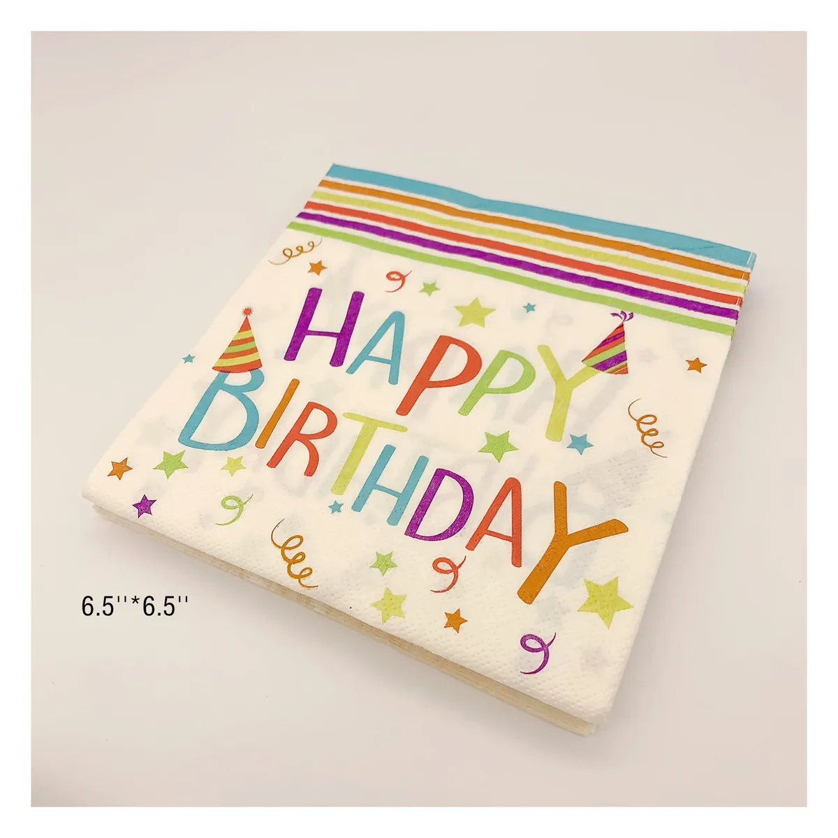 Printed napkins 33×33, from 300 units