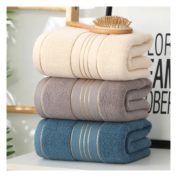 Satin-band towel 35×75, cotton 300-450 gsm, 3 colors
