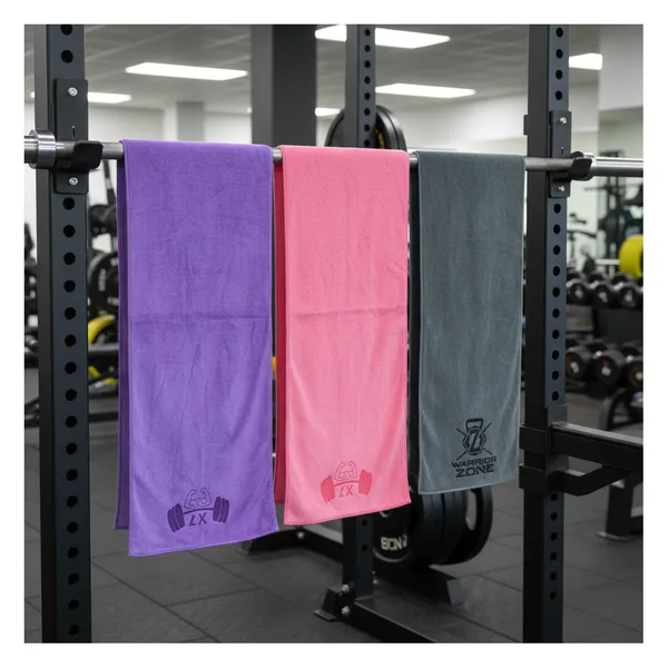 Sports towel 400 gsm, laser embossing, GRS certified