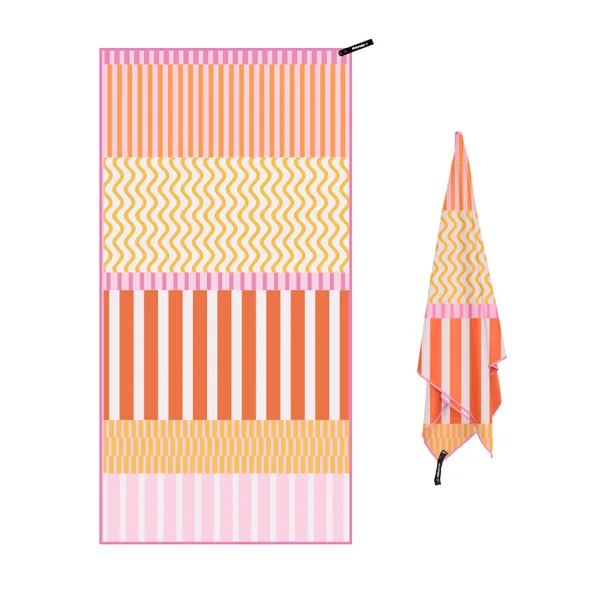 Sublimated microfiber beach towel, stripes, 40×80 to 80×160