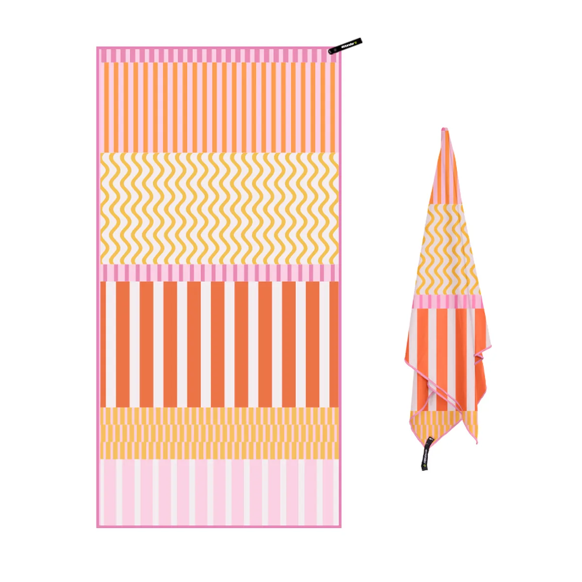 Sublimated microfiber beach towel, stripes, 40×80 to 80×160