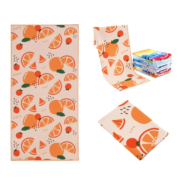 Sublimated polyester beach towel, 70×140 to 80×160, view 2