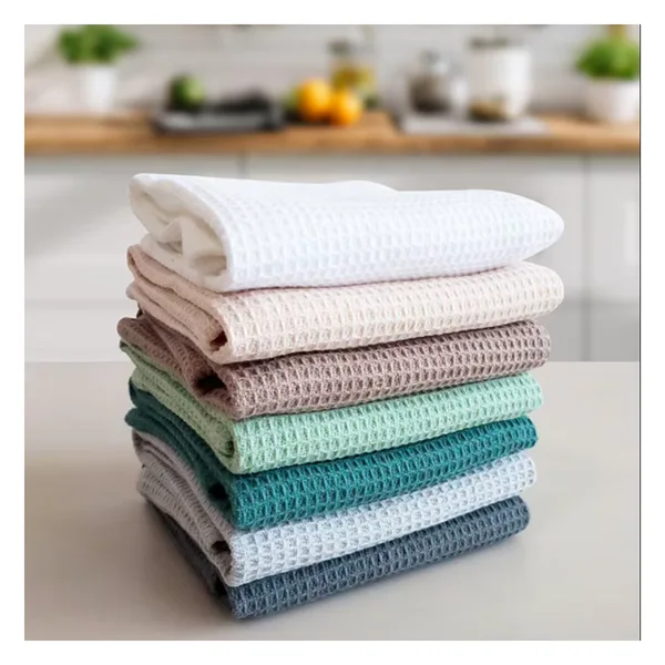 Sublimated waffle tea towel, 4 sizes, 380 gsm