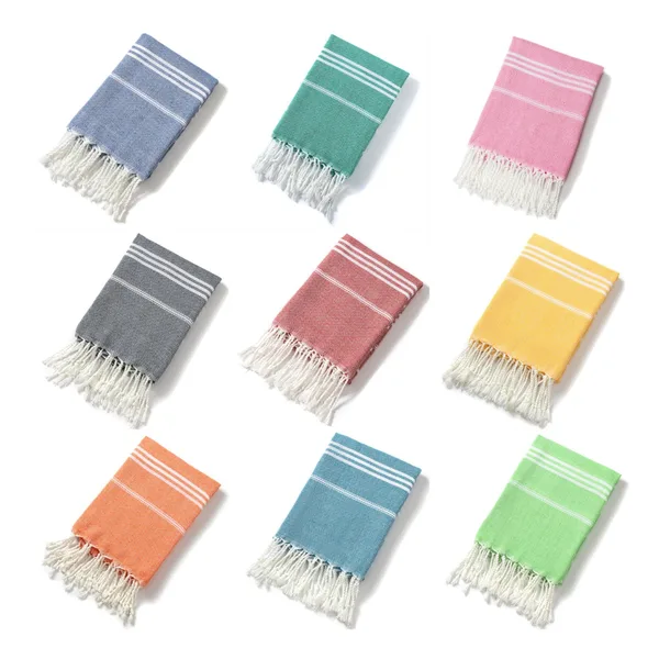Tasselled Turkish towel 90×180, 10 colors, view 2