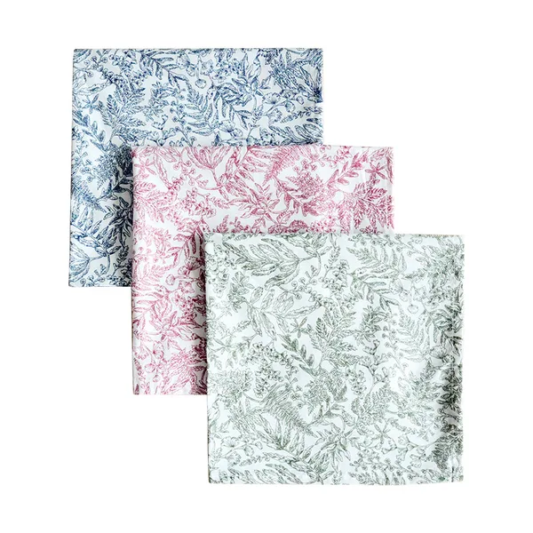 Cotton napkins, Toile de Jouy print, 45×45, view 2